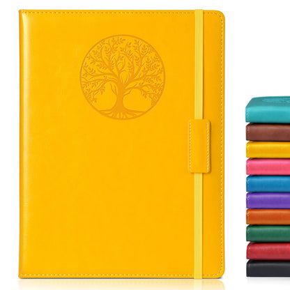 Biuwory Leather Journal Notebook,256 Thick Lined Pages,Hardcover 5.7"×8.3"