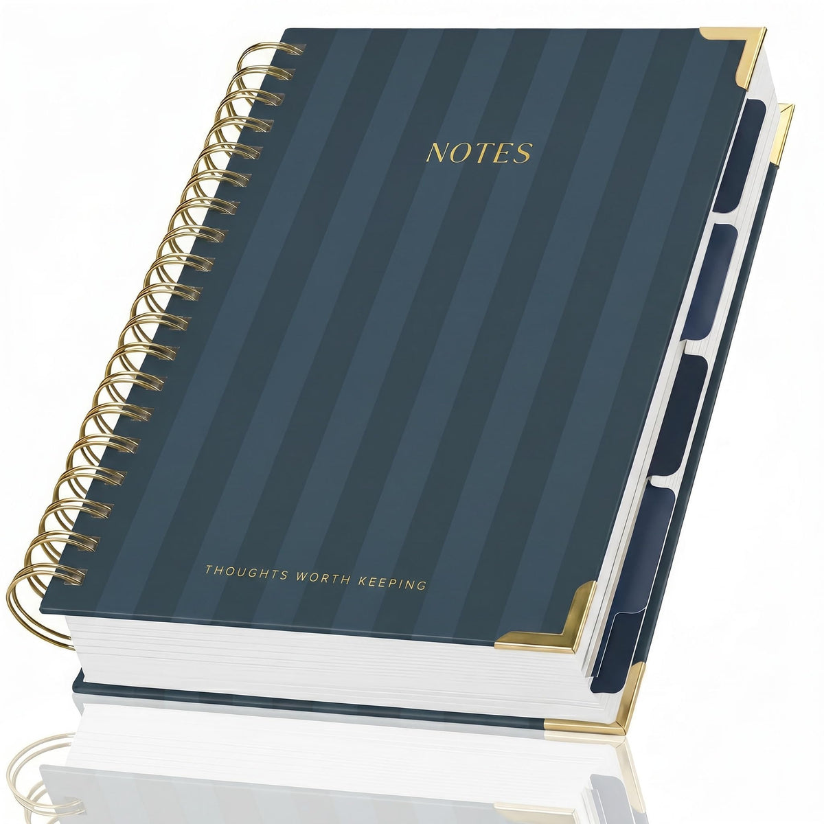 Aesthetic Thick Spiral Notebook With Tabs - Journal For Women Size B5