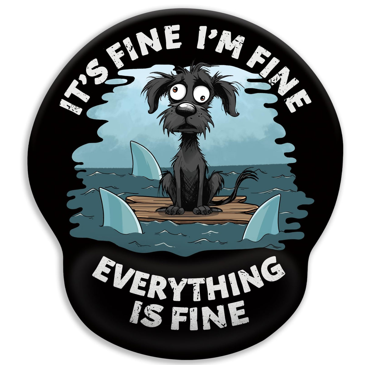 LIMKRIAN Funny Ergonomic Mouse Pad with Wrist Rest, Cat Desk Decor Gifts