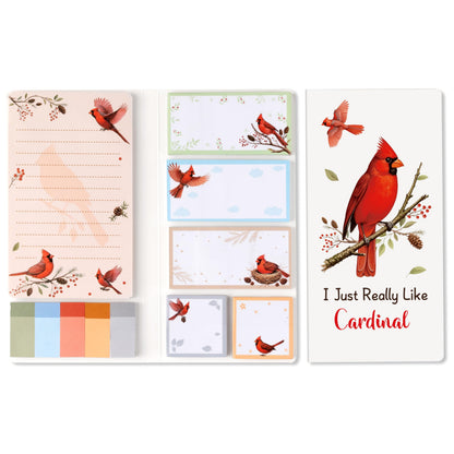 B1ykin Sticky Notes Set - 550 Sheets Memo Writing Pad Cat Floral Design
