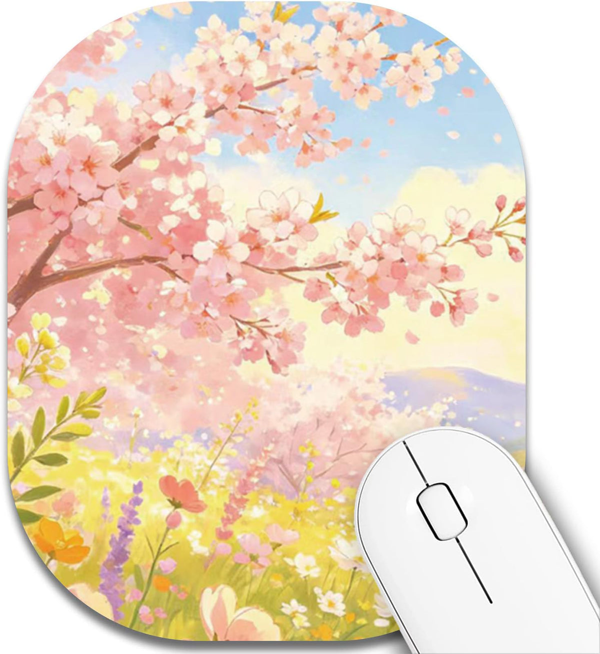 Small Mouse Pad，Mini Mouse Pad 6 x 7 Inch，for Laptop Keyboard Tray Wireless Mouse Home Office Travel，with Non-Slip Rubber Base, Waterproof Mouse Mat，Cyan Blue Marble