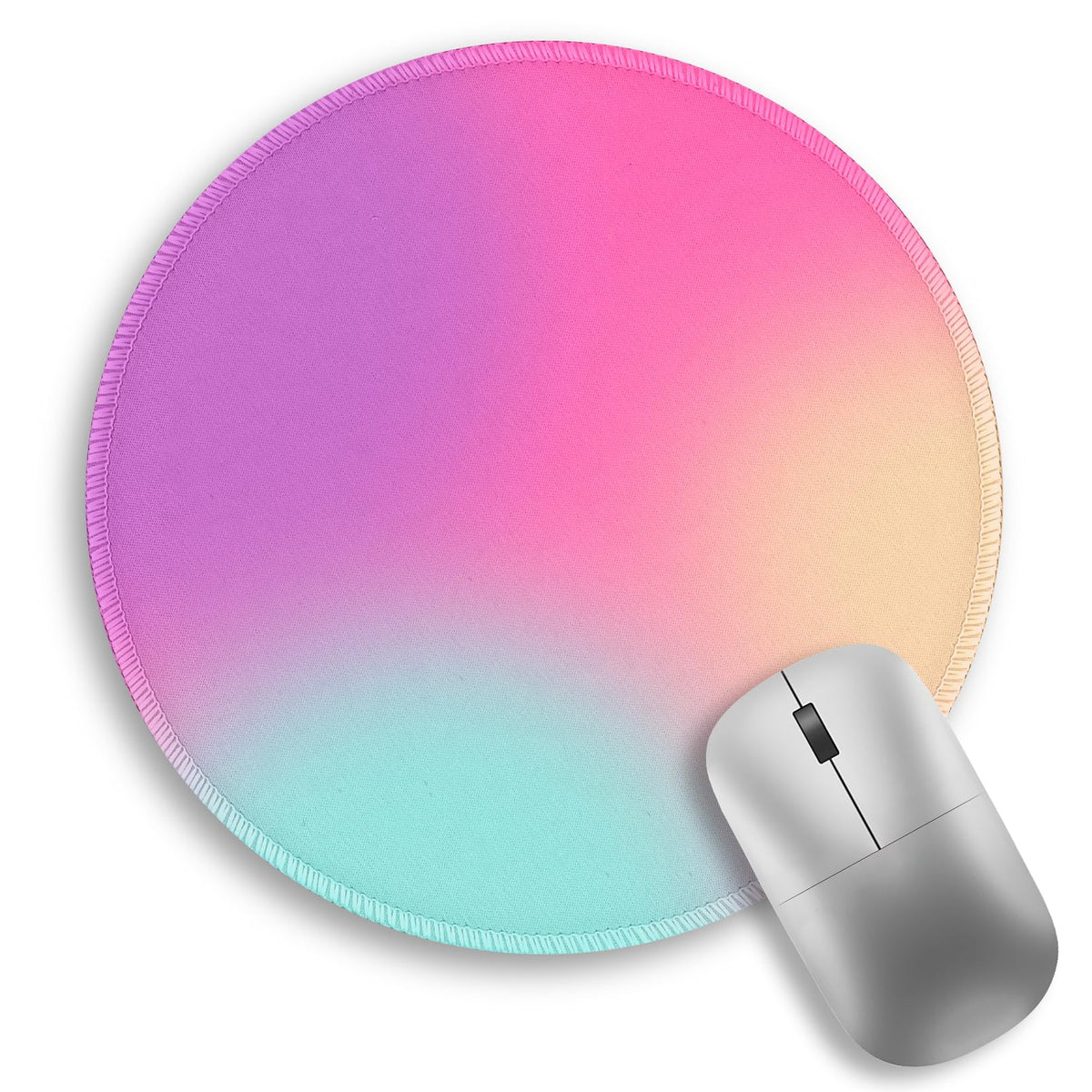 Inspirational Quote Work Mouse Pad, Positive Small Round Mousepad