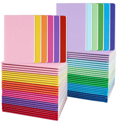 Oucaru 16PCS Mini Notebooks Bulk, Small Pocket Notebook, 3.5"x5.5" Blank
