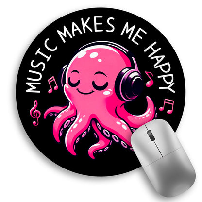 Inspirational Quote Work Mouse Pad, Positive Small Round Mousepad