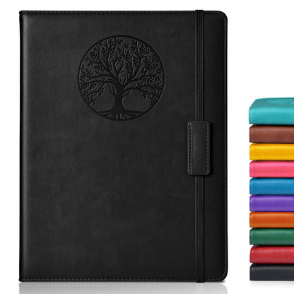 Biuwory Leather Journal Notebook,256 Thick Lined Pages,Hardcover 5.7"×8.3"