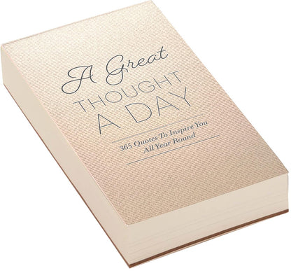 WORLD TRAVELER "A Thought a Day 365 Quotes List Pad, To Do Notepad, 5x8