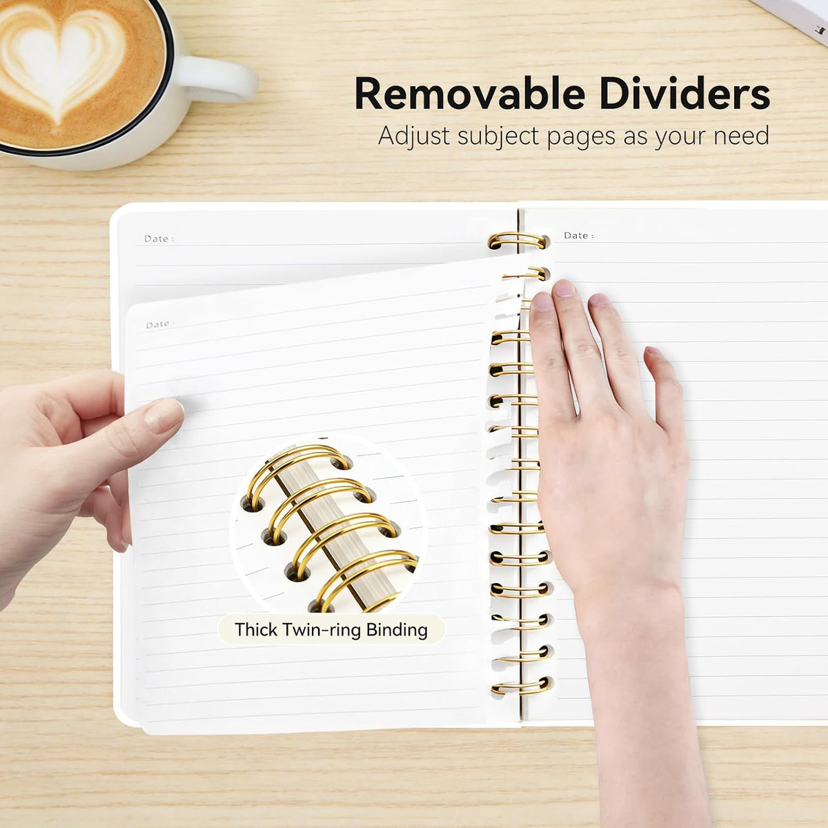 Lined Spiral Journal Notebook for Work A5, 160 Pages, Explosive Cat