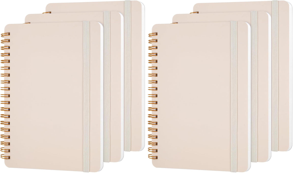 Utron 3 PCS Small Spiral Notebook 5x7, Notebooks for Note Taking, Morandi Spiral Journal Notebook, Work Notebook Small Notebooks 5x7 with Strap, Cute Notebooks for Women 70 Sheets/Note Books