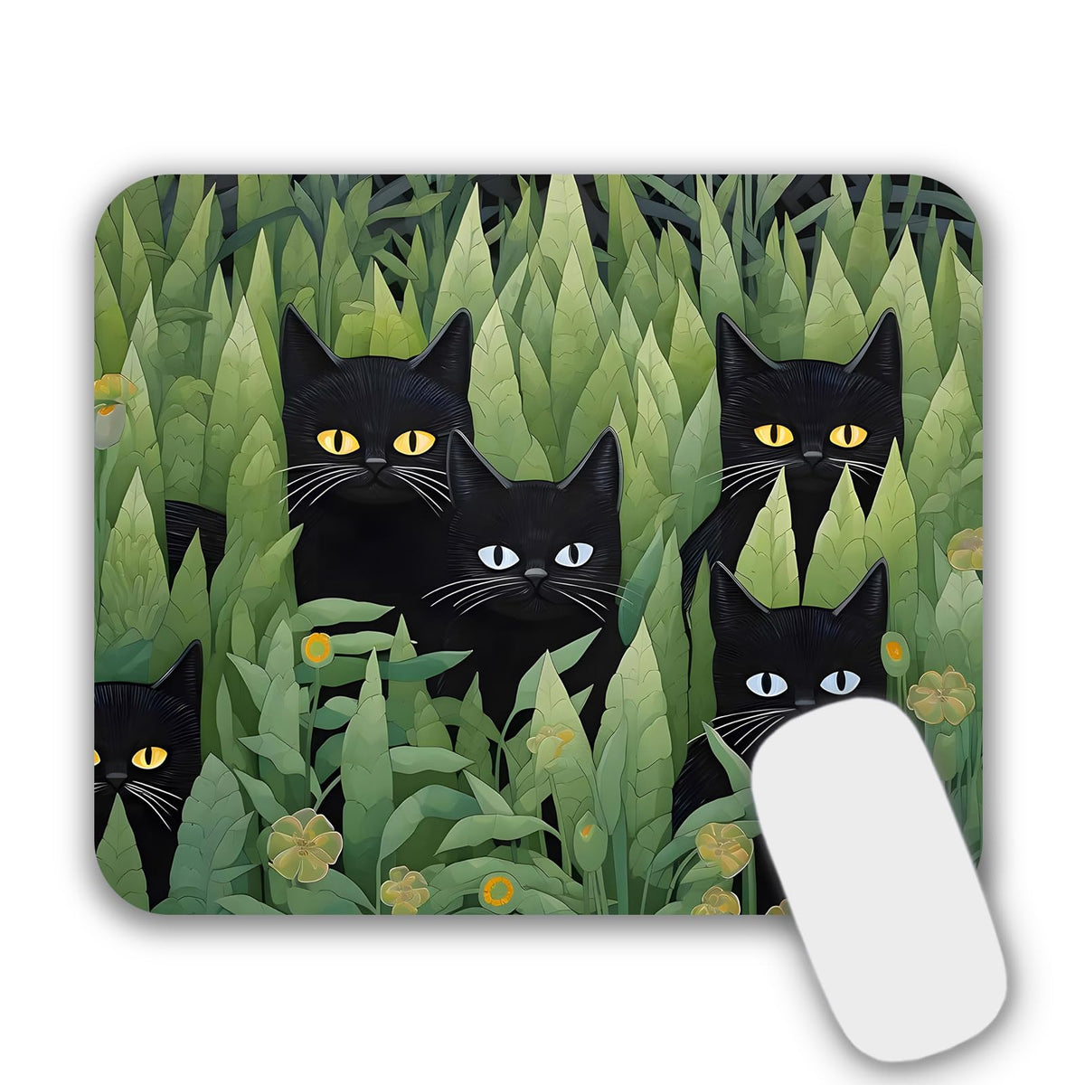 Mouse Pad Purple Butterflies Mouse Mat for Desk Laptop Computer