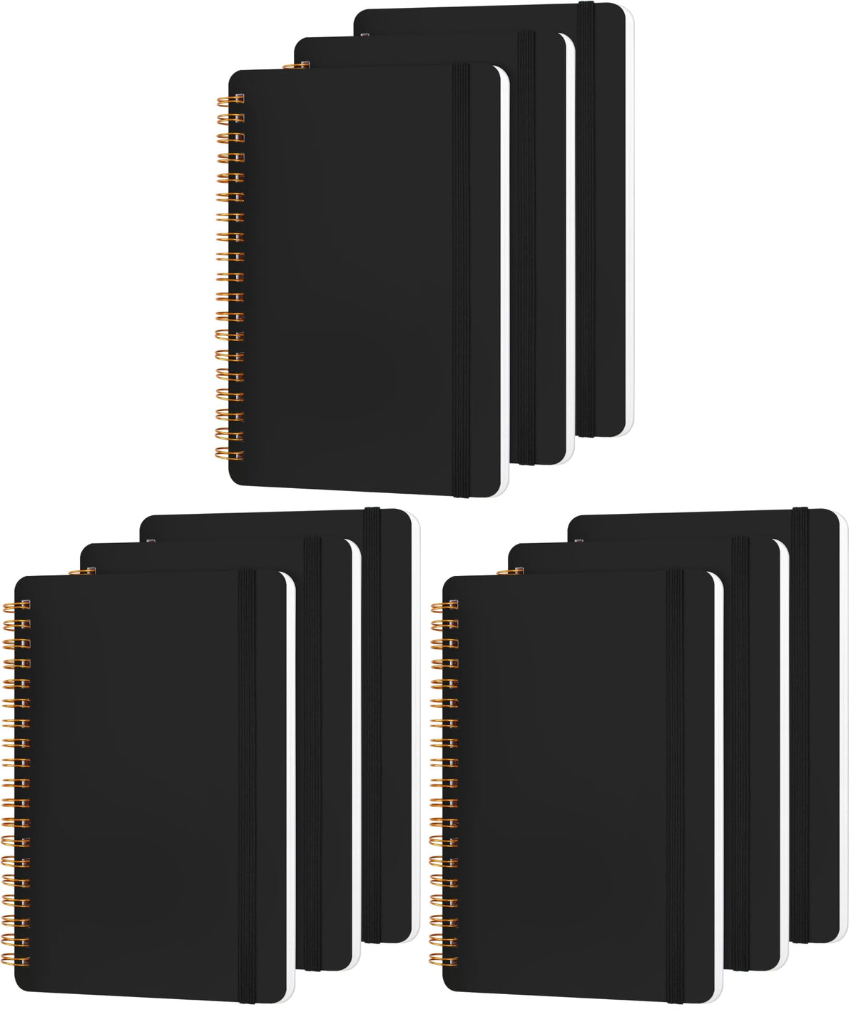 Utron 3 PCS Small Spiral Notebook 5x7, Notebooks for Note Taking, Morandi Spiral Journal Notebook, Work Notebook Small Notebooks 5x7 with Strap, Cute Notebooks for Women 70 Sheets/Note Books