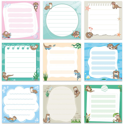 Gothic Sticky Notes 3x3 Dark Style Stationery 9-Pack