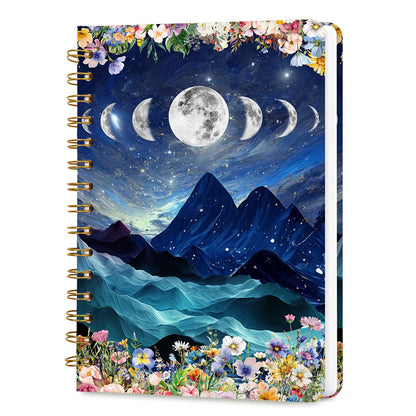 Lined Spiral Journal Notebook for Work A5, 160 Pages, Explosive Cat