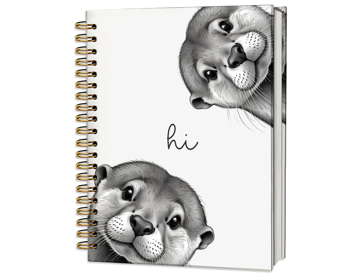 Penguin Notebook Journal,Cute Animal Notebook Journal for School Women Teen Girls Kids,Gifts for Penguin Lovers,Hardcover Spiral Notebooks for Work Notes Journaling,5.5x8.3 Inch