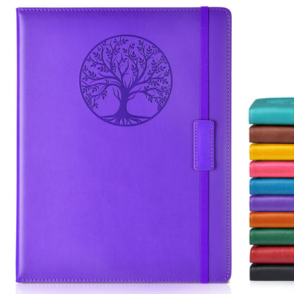 Biuwory Leather Journal Notebook,256 Thick Lined Pages,Hardcover 5.7"×8.3"