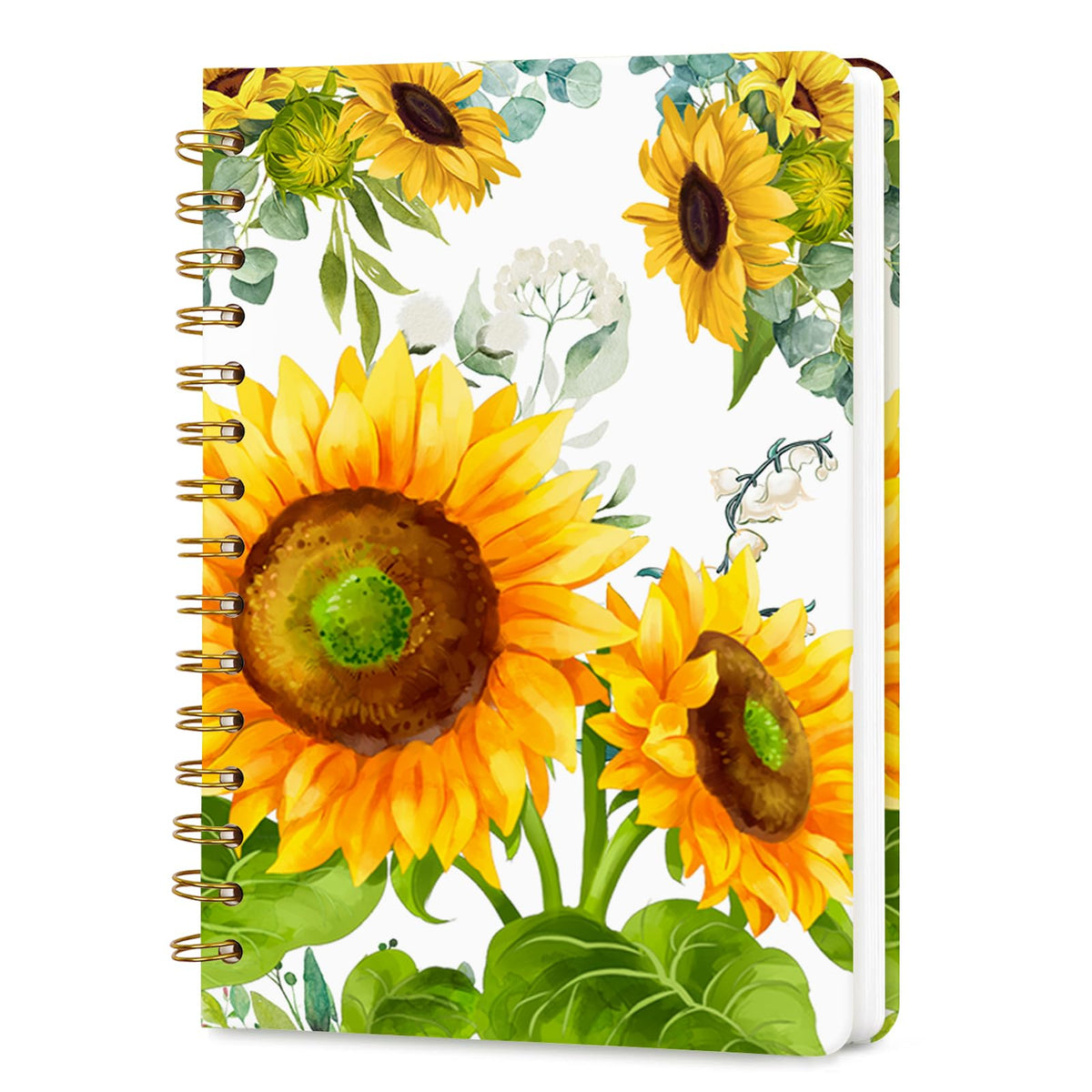 Lined Spiral Journal Notebook for Work A5, 160 Pages, Explosive Cat