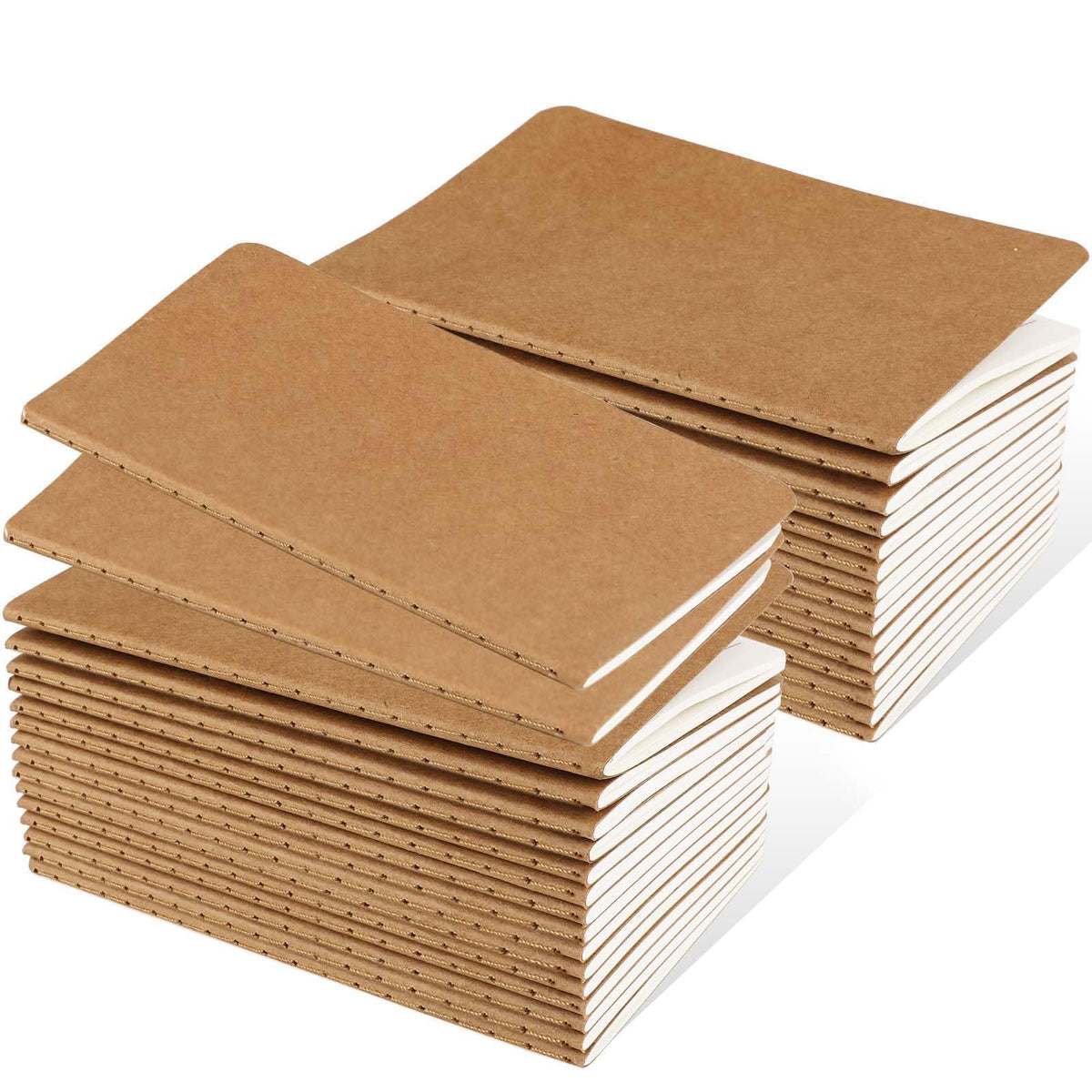 Oucaru 16PCS Mini Notebooks Bulk, Small Pocket Notebook, 3.5"x5.5" Blank