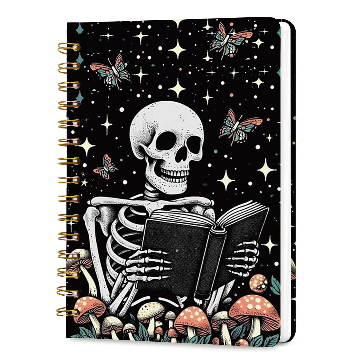 Lined Spiral Journal Notebook for Work A5, 160 Pages, Explosive Cat