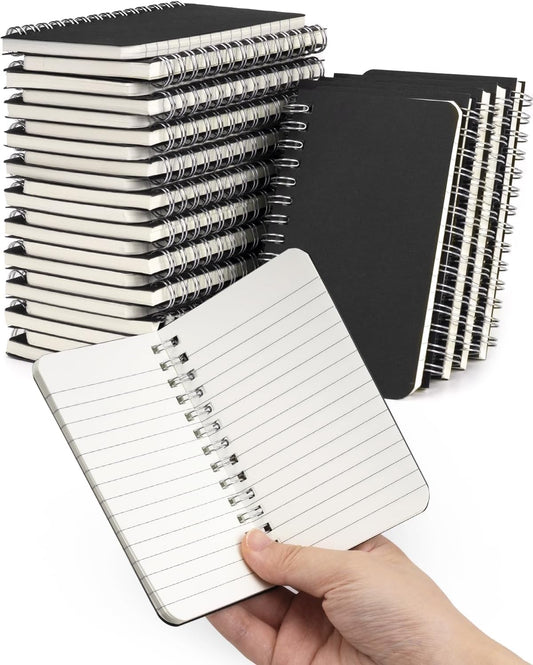 Dynta Mini Spiral Notebooks 3x5 Bulk, Pocket Notebooks Memo Pads 30 Packs