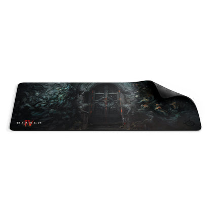 SteelSeries QcK Medium Gaming Mousepad — Black — Non-Slip Silicone Rubber Base — Peak Tracking and Stability — Optimized for Gaming Sensors — 320 mm x 270 mm — FPS, MOBAs, RTS, MMO