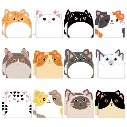 Yinder 24 Pads Animal Sticky Notes, Cute Cartoon Memo Self Adhesive