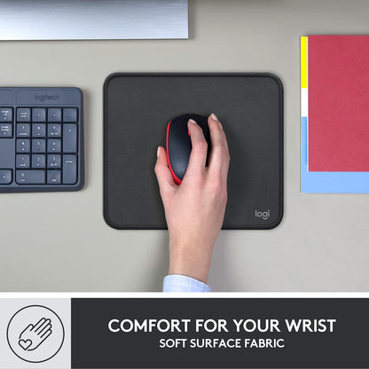 Logitech Studio Series Small Mouse Pad, Anti-Slip 9x8 Inches, Graphite