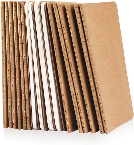Oucaru 16PCS Mini Notebooks Bulk, Small Pocket Notebook, 3.5"x5.5" Blank