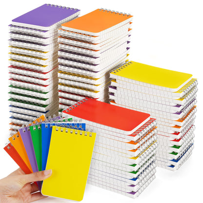 Pocket Notebook 3x5 Inch, 42Packs Mini Top Bound Spiral Notepads Bulk