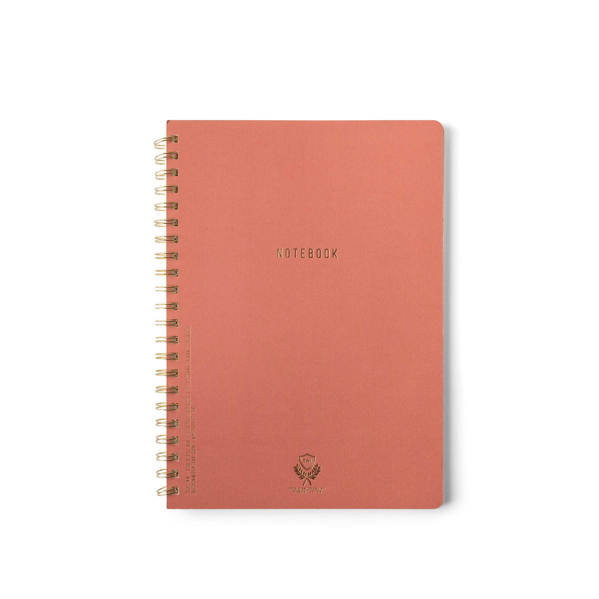 DesignWorks Ink Textured Twin Wire Notebook, Lilac, 8.25 x 11.625 in