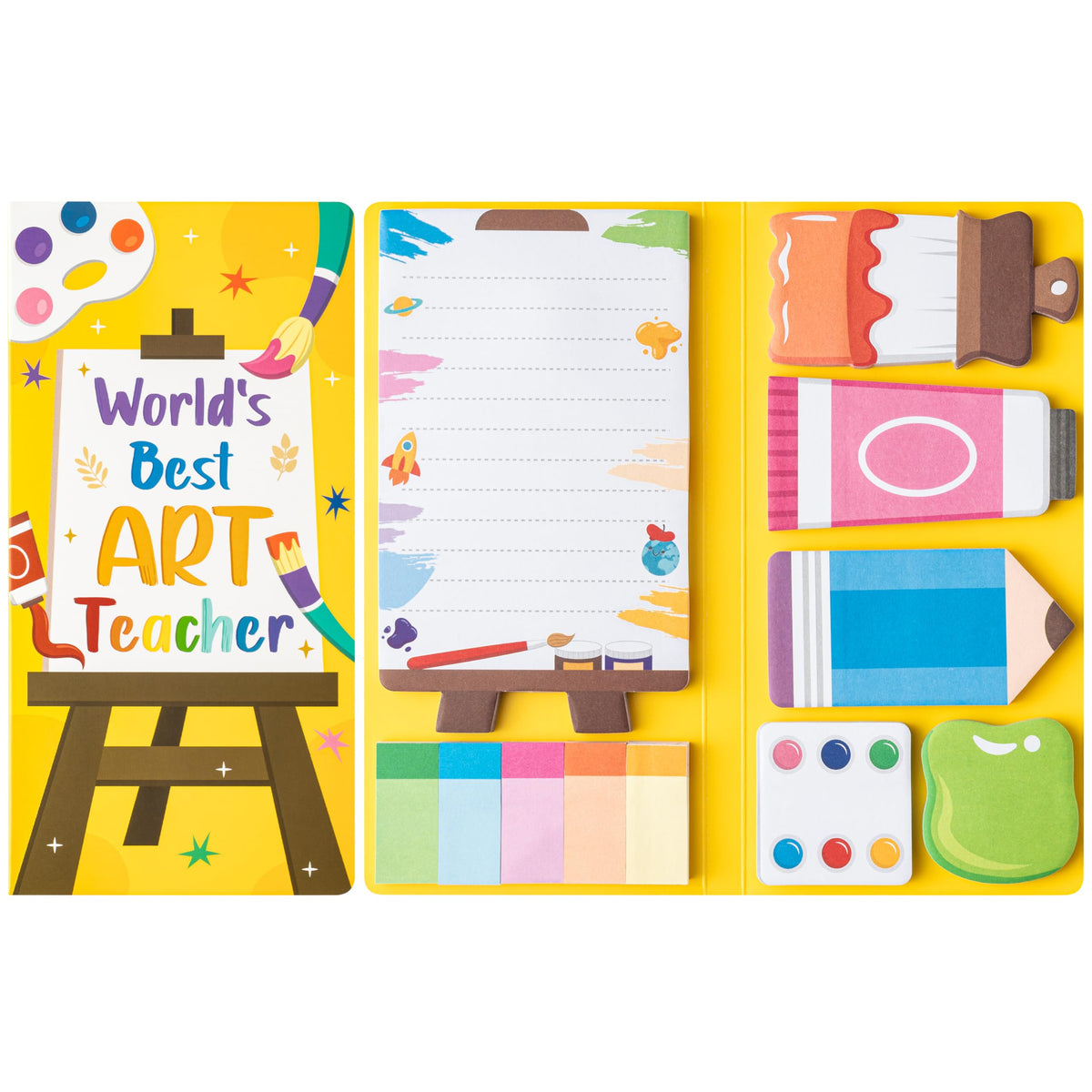 B1ykin Sticky Notes Set - 550 Sheets Memo Writing Pad Cat Floral Design