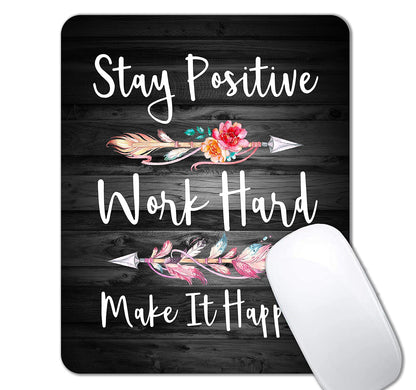 IMAYONDIA Small Mouse Pad Cute, Purple Gold Butterfly Mouse Pads, Modern Flowers Mousepad for Women Girls, Beutiful Mouse Mat Computer Laptop Office, 9.5 X 7.9 Inch