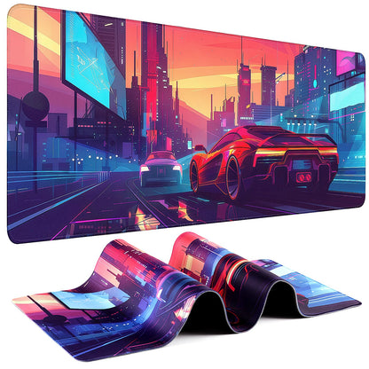Mouse Pad Gaming - Desk Mat for Keyboard and Mouse - Kanagawa Large Mouse Pad for Desk, Japanese Sea Wave Mousepad (31.5 x 11.8inch) with Non-Slip Base, Desks Pad Mat for Game, Office and Home