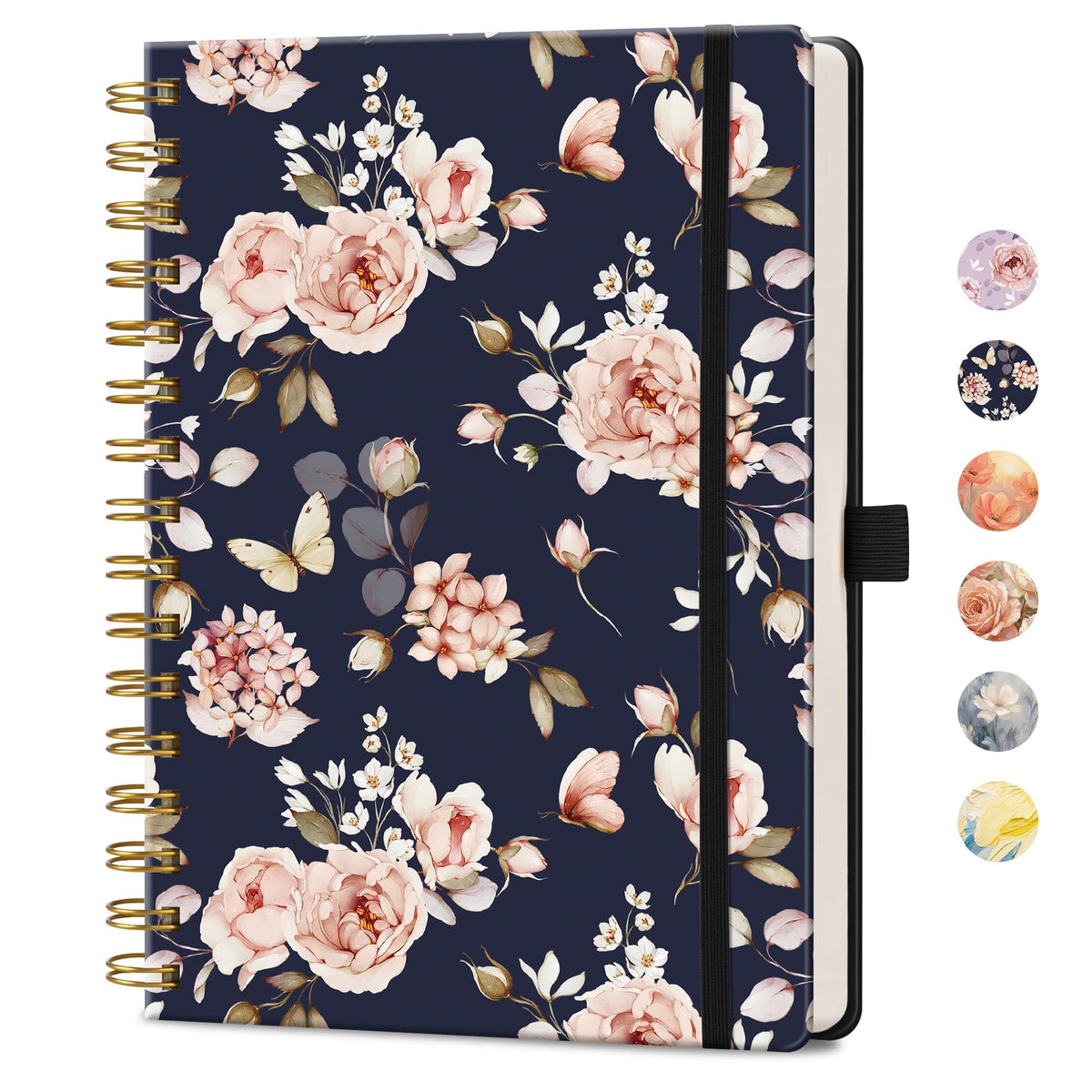 AHGXG Spiral Journal Notebook, 160 Lined Pages, A5 Size (5.7'' x 8.3'')