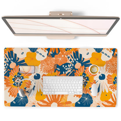 QiyI PU Leather Large Mouse Pad, Office Decor, 31.5" x 15.7", Rose Gold