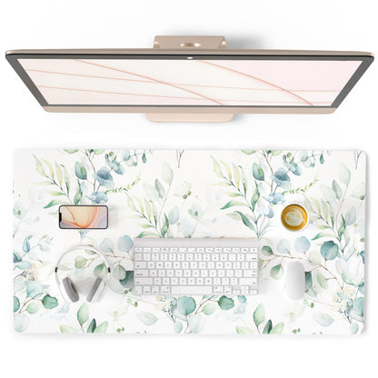 QiyI PU Leather Large Mouse Pad, Office Decor, 31.5" x 15.7", Rose Gold
