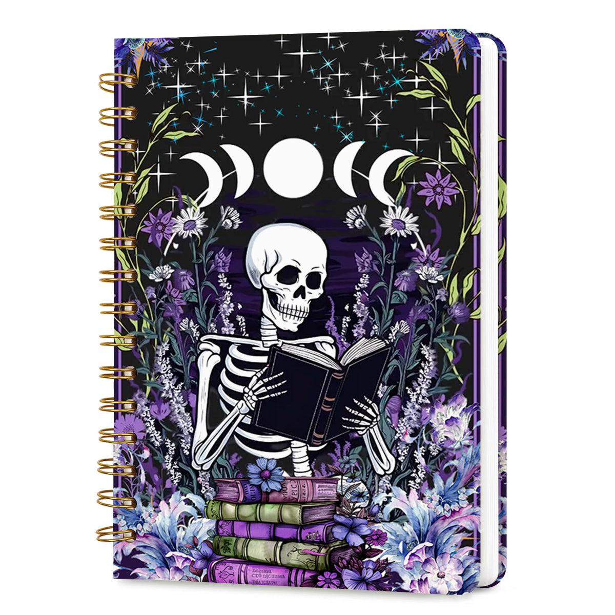 Lined Spiral Journal Notebook for Work A5, 160 Pages, Explosive Cat