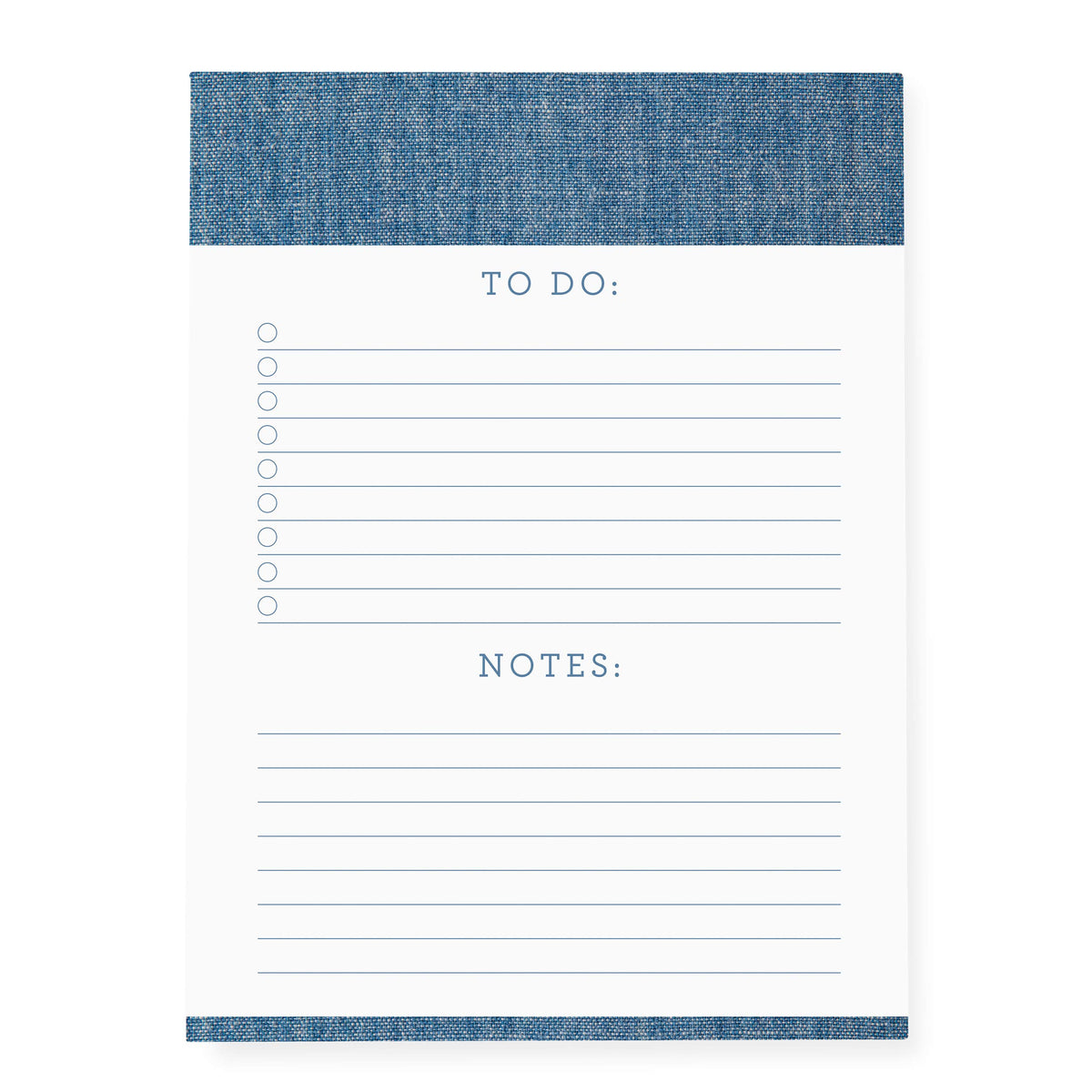 Graphique Large Notepad, Brush Strokes – 6" x 8", Cute Notepad with 150 Tear-Off Sheets, Features the Word “Notes” on Every Page – Perfect for Note Taking, List Making, and More