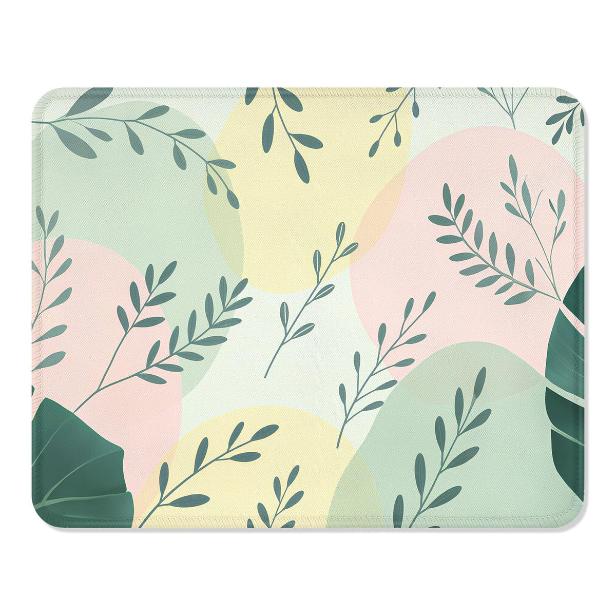ITNRSIIET Mouse Pad with Stitched Edge Premium Textured Smooth Precise Operation Waterproof Washable Non-Slip Rubber Base Desktop Protection Mat, 10.2×8.3×0.12 inches, Palm Texture