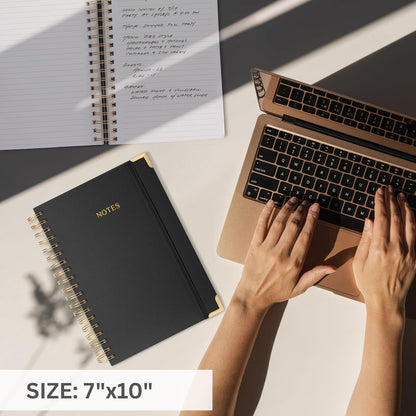 Aesthetic Thick Spiral Notebook Journal For Women in B5 - Linen Hardcover