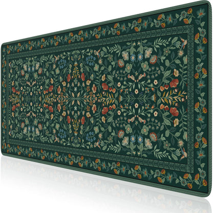 iCasso Desk Mat,Mouse Pad for Office Decor,35.4x15.7in,Deep Green