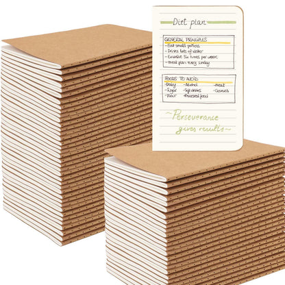 Oucaru 16PCS Mini Notebooks Bulk, Small Pocket Notebook, 3.5"x5.5" Blank