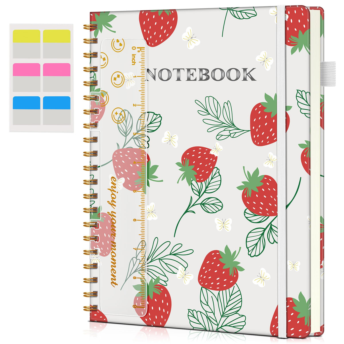 Spiral Notebook Journal 8.5” x 11”, A4 Large Notebooks for Women Men, College Ruled Lined Journal, 100 GSM Paper, Hardcover Spiral Bound Journals for Work School Writing Note Taking Business, Purple
