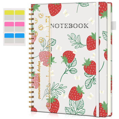 Spiral Notebook Journal 8.5” x 11”, A4 Large Notebooks for Women Men, College Ruled Lined Journal, 100 GSM Paper, Hardcover Spiral Bound Journals for Work School Writing Note Taking Business, Purple
