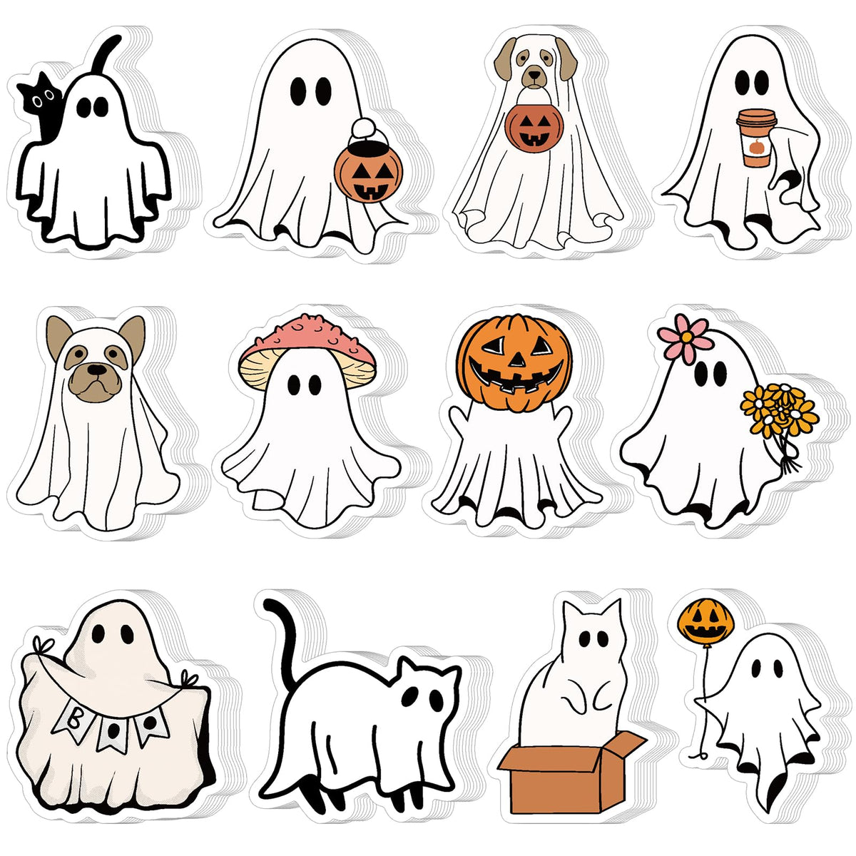 Yinder 24 Pads Animal Sticky Notes, Cute Cartoon Memo Self Adhesive