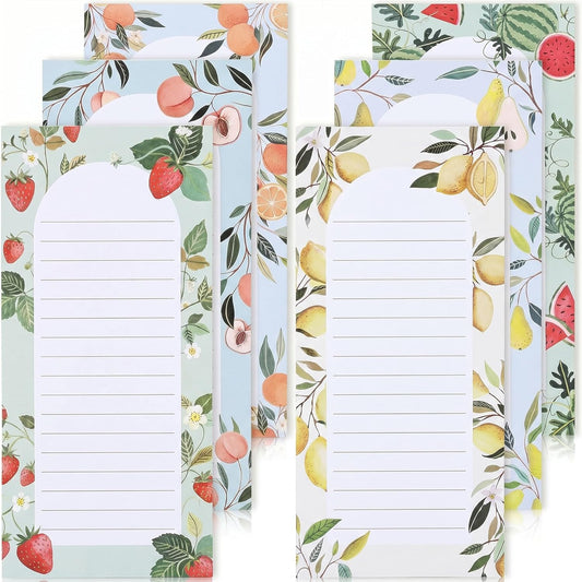 ZICOTO Beautiful Magnetic Notepads for Fridge - Set Of 6 To Do List Pads