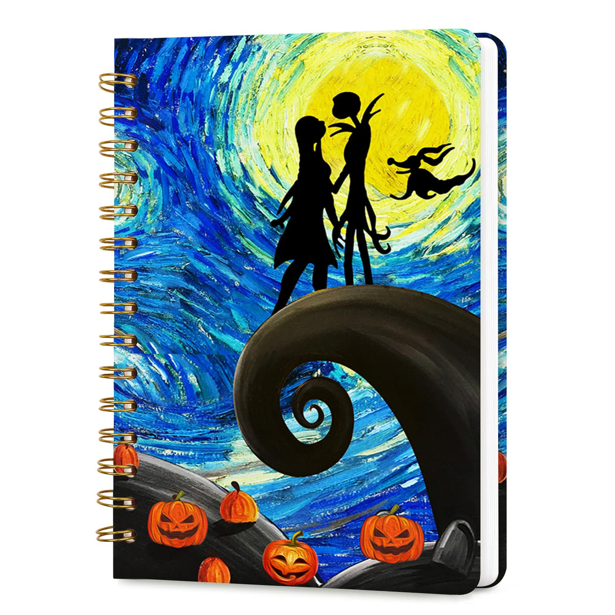 Lined Spiral Journal Notebook for Work A5, 160 Pages, Explosive Cat