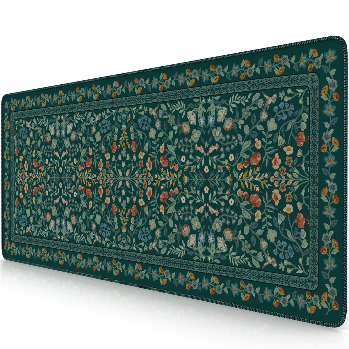 iCasso Desk Mat,Mouse Pad for Office Decor,35.4x15.7in,Deep Green