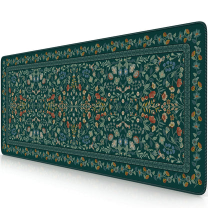 iCasso Desk Mat,Mouse Pad for Office Decor,35.4x15.7in,Deep Green