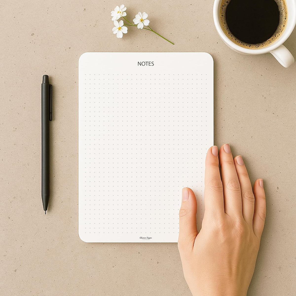 CLEVER SIGNS Memo Pads A5 Size (8.3" x 5.8") – 2-Pack, 50 Sheets Each, Premium Quality Paper with Cardboard Back Support – Perfect for Planning, Note-taking, Journaling, and Organizing