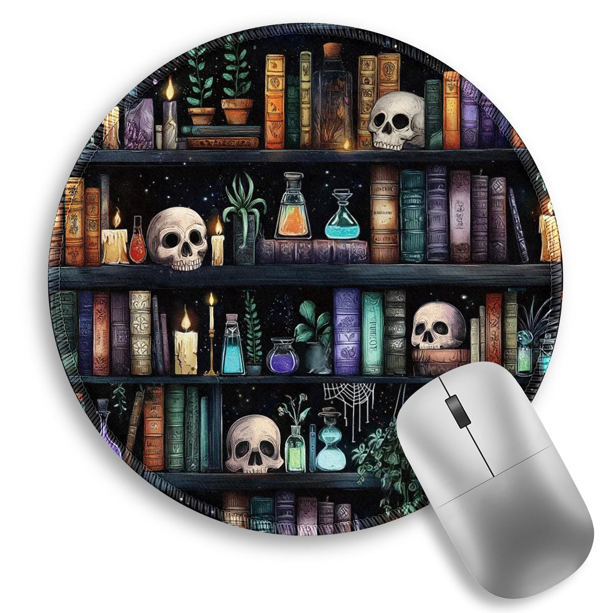Inspirational Quote Work Mouse Pad, Positive Small Round Mousepad