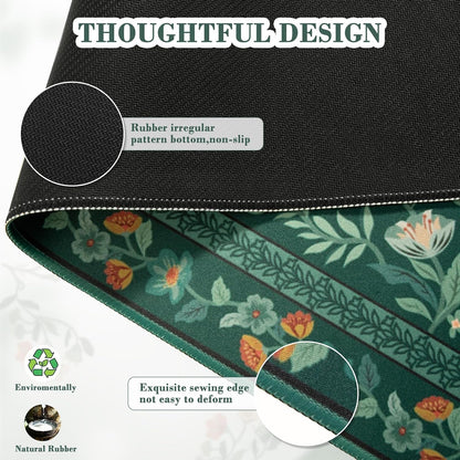 iCasso Desk Mat,Mouse Pad for Office Decor,35.4x15.7in,Deep Green